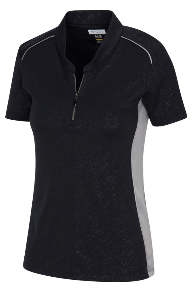 Greg Norman ML75 LUNA POLO G2F23K605 Black Baseline Golf Discount