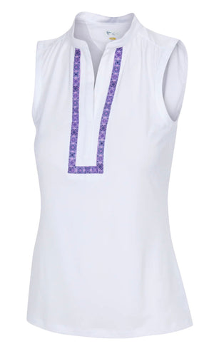 Greg Norman Womens Mira Sleeveless Golf Sleeveless G2S23K300 Size: Medium