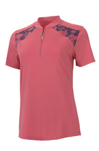 Kate Lord Halo S/S Shoulder Print Polo KF40 Rouge