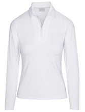 Dunning CHLOE JERSEY PERFORMANCE LONG-SLEEVE ZIP POLO D2S23K296 White Size: Small