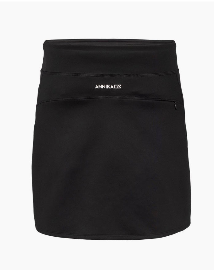 Annika Interval Golf Skort LAB00023 Black Baseline Golf Discount Clothing