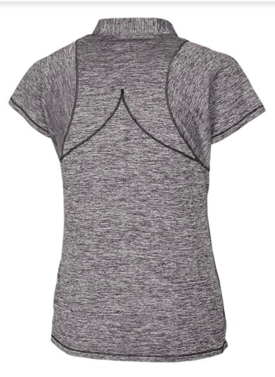 Annika Frequency Golf Polo LAK00094 Black/Grey Baseline Golf Discount