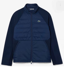 Lacoste Men's High-Neck Quilted Golf Jacket BH2638 51 423 Navy Blue Size: M