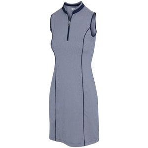 Greg Norman Womens Arielle Sleeveless Zip Golf Dress G2S23K108 Navy Size: Medium