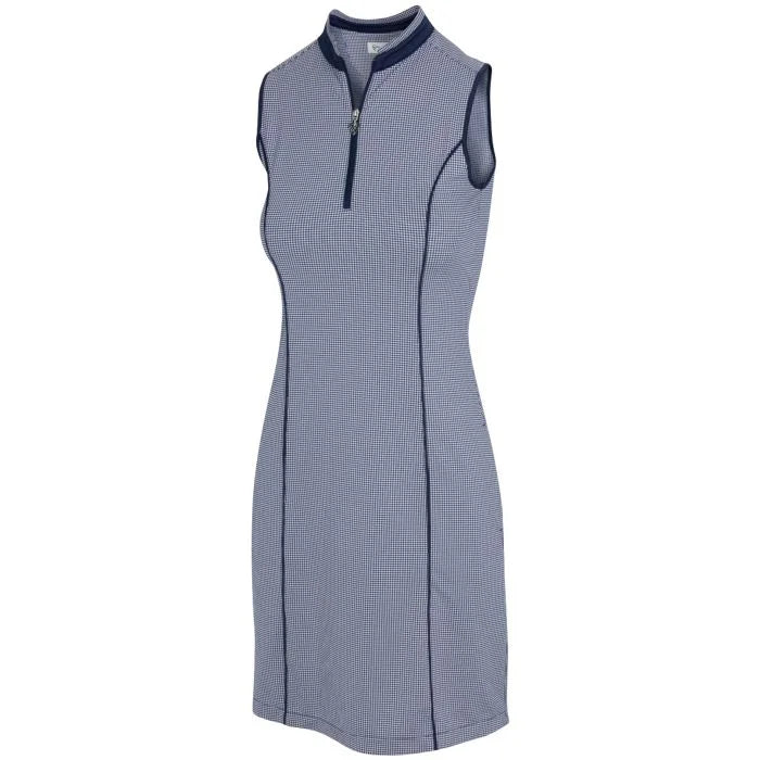 Greg Norman Womens Arielle Sleeveless Zip Golf Dress G2S23K108 Navy Size: Medium