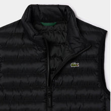 Lacoste Lightweight Water Repellent Puffer Vest BH2886 51 031 Black Size: M