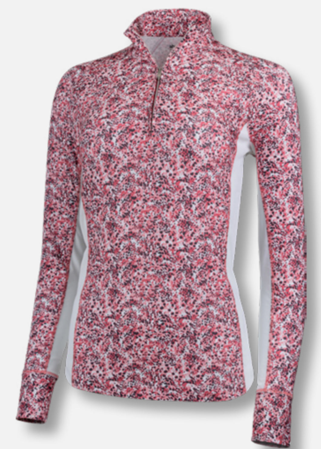 Ahead Performance 1/4 Zip KED8 Rouge Tropicalia Size: Medium