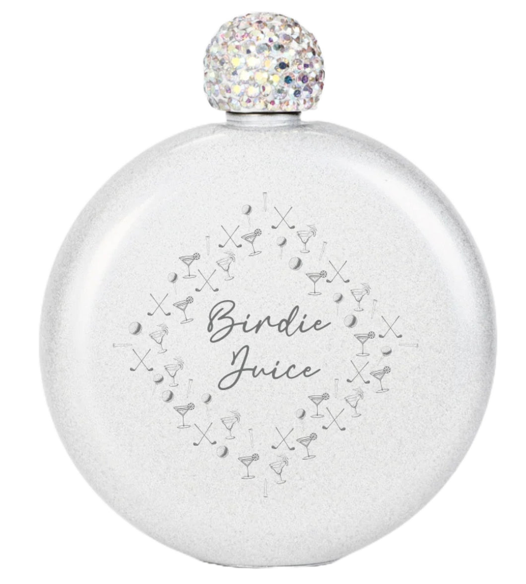 Birdie Juice Flask - White