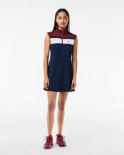 Lacoste EF1032-51 Women's Tennis Dress [Navy Blue/Bordeaux] w/ Shorts Size: 36 (Small)