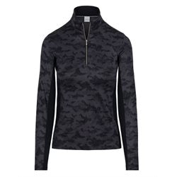 Dunning Tully Ventilated Performance Shirt Polo Long Sleeve Black D2S24K424 Size: Medium