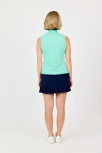 Sofibella HALF ZIP SLEEVELESS - GOLF COLORS 9020MNT Color: Mint Size: Small