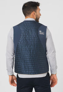 Lacoste Vesta Reversible Quilted Vest BH9266 CW BM3 Navy Blue/ Khaki Size: (50) Large