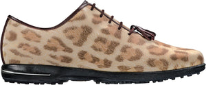 FootJoy Tailored Collection Spikeless Cheetah/Dark Brown 91653
