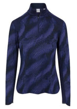 Dunning Rhona Ventilated 1/4 Zip Outerwear Pullover D2F24K129 Night Sky Size: Medium