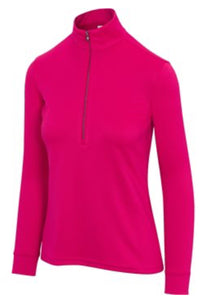 Greg Norman Clubhouse 1/2 Zip Mock French Parfait Heather Outerwear Pullover G2F24K065 French Parfait Heather Size: Medium