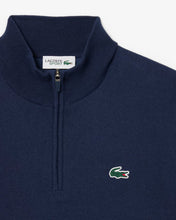 LACOSTE Men's Golf Quarter-Zip Windbreaker Sweater AH4808 CW 166 NAVY BLUE-MEDIUM