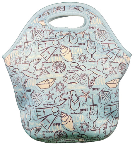 Neoprene Lunch Bag - Coastal