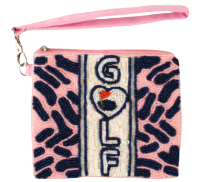 Beaded Golf Wristlet- Animal Print