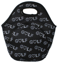 Neoprene Lunch Bag with Pocket - Love Golf