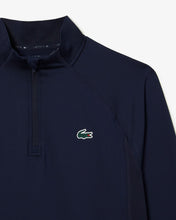 LACOSTE Men's High-Neck Golf Sweatshirt SH5221-51-423 NAVY BLUE -MEDIUM