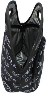 Neoprene Lunch Bag with Pocket - Love Golf