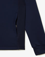 LACOSTE Men's High-Neck Golf Sweatshirt SH5221-51-423 NAVY BLUE -MEDIUM