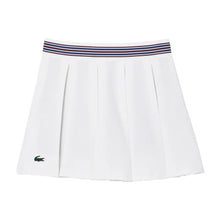 LACOSTE Women's Lined Piqué Tennis Skirt JF0990 51 001 WHITE -SMALL