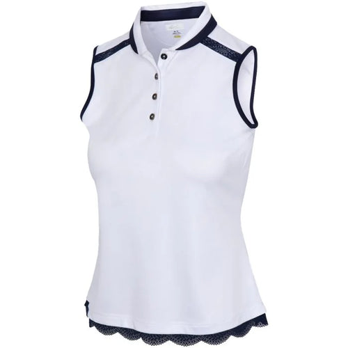 Greg Norman Womens Belle Sleeveless Golf Polo G2F24K500 Size: Medium