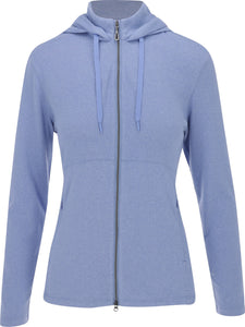 Greg Norman Amanda Full-Zip Hoodie Periwinkle Heather G2S23J466 Size: Medium