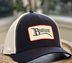 Baseline Mesh Rectangle Logo Baseball Hats