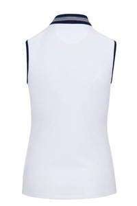 Greg Norman Lumina Sleeveless Polo G2S24K100 White