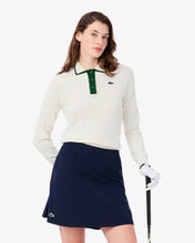LACOSTE Women's Polo Collar Stretch Golf Sweater AF8544 CW XON -SMALL