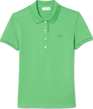 LACOSTE Women's L.12.D Slim Fit Stretch Mini Piqué Polo PF5462-51-IXU GREEN -MEDIUM
