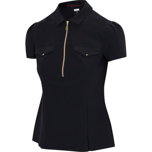 Greg Norman Habitat Shirt Polo Short Sleeve G2F24K302 Black Size: Medium