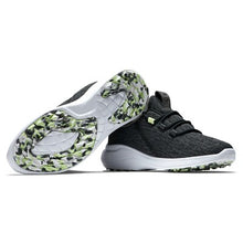 FootJoy Womens Flex Coastal Spikeless Golf Shoes - Black/Lime 95761