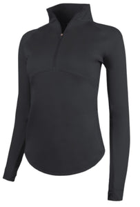 Ahead Brandi Quarter Zip Pull Over KA74 Black Size: Medium