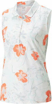 Puma Nassau Sleeveless Bright White/Hot Coral 533860 02 Size: Large