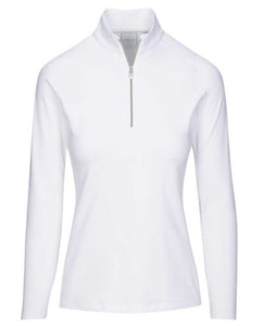 DUNNING WOMEN'S RILEY 1/4 ZIP PULLOVER D2S22K274 White Size: Medium