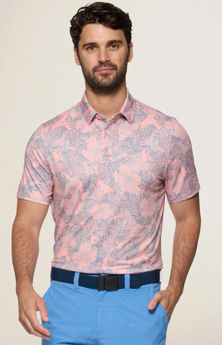 Flag & Anthem MVP Polo M-COREKT2044 CORAL FLORAL