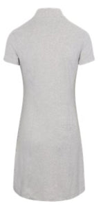 Greg Norman Elodie S/S 1/2 Zip Dress Shark Grey Heather G2S24K414 Size: Medium