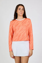 Sofibella	LONG SLEEVE - WILD CORAL 2522WICWCO Color: Wild Side Jacquard Coral Size: Small