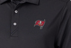 Tampa Bay Buccaneers Cutter & Buck Virtue Eco Pique Recycled Polo MCK01127 -Black