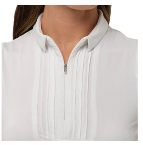 Dunning Freya Jersey Performance Sleeveless Polo D2F24K434- White Size: Med
