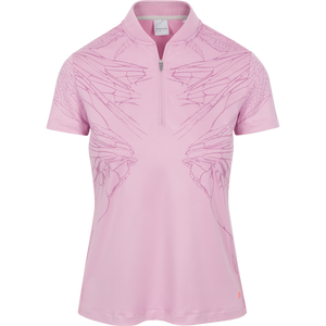 Dunning EILISH JERSEY PERFORMANCE POLO D2F24K430 Mauve Desert Size: Medium