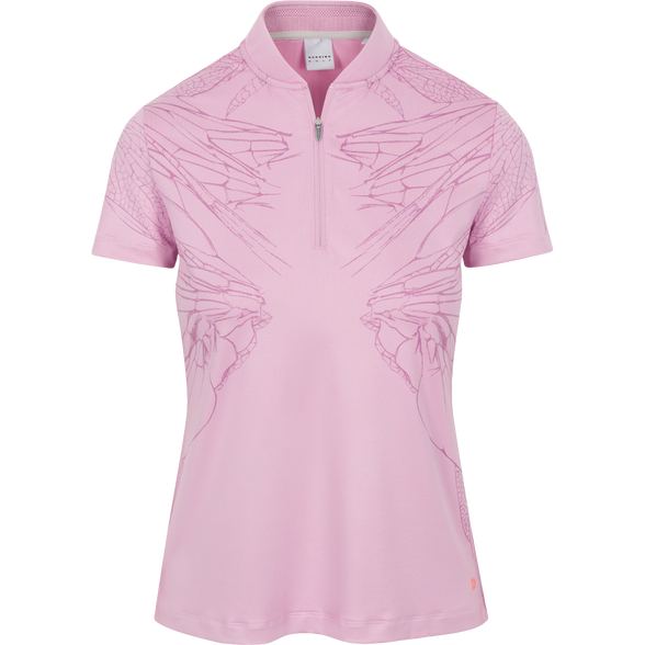 Dunning EILISH JERSEY PERFORMANCE POLO D2F24K430 Mauve Desert Size: Medium
