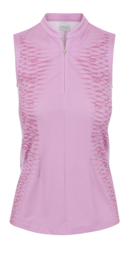 Dunning ALANA VENTILATED PERFORMANCE POLO D2F23K437 Mauve Desert Size: Med