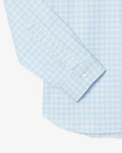 LACOSTE Men's Regular Fit Stretch Plaid Shirt CH1343 51 62E White / Blue- MEDIUM