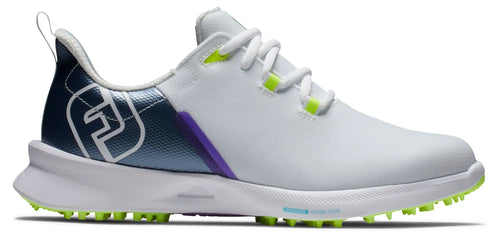 FootJoy Womens Fuel Sport Golf Shoes - White/Navy 90128
