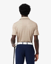 LACOSTE Men's Regular Fit UV Protect Golf Polo Beige / Blanc DH5175 CW 8IH -MEDIUM