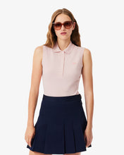 LACOSTE Women's Slim Fit L.12.D Sleeveless Stretch Polo PF5445 51 ADY LIGHT PINK-SMALL